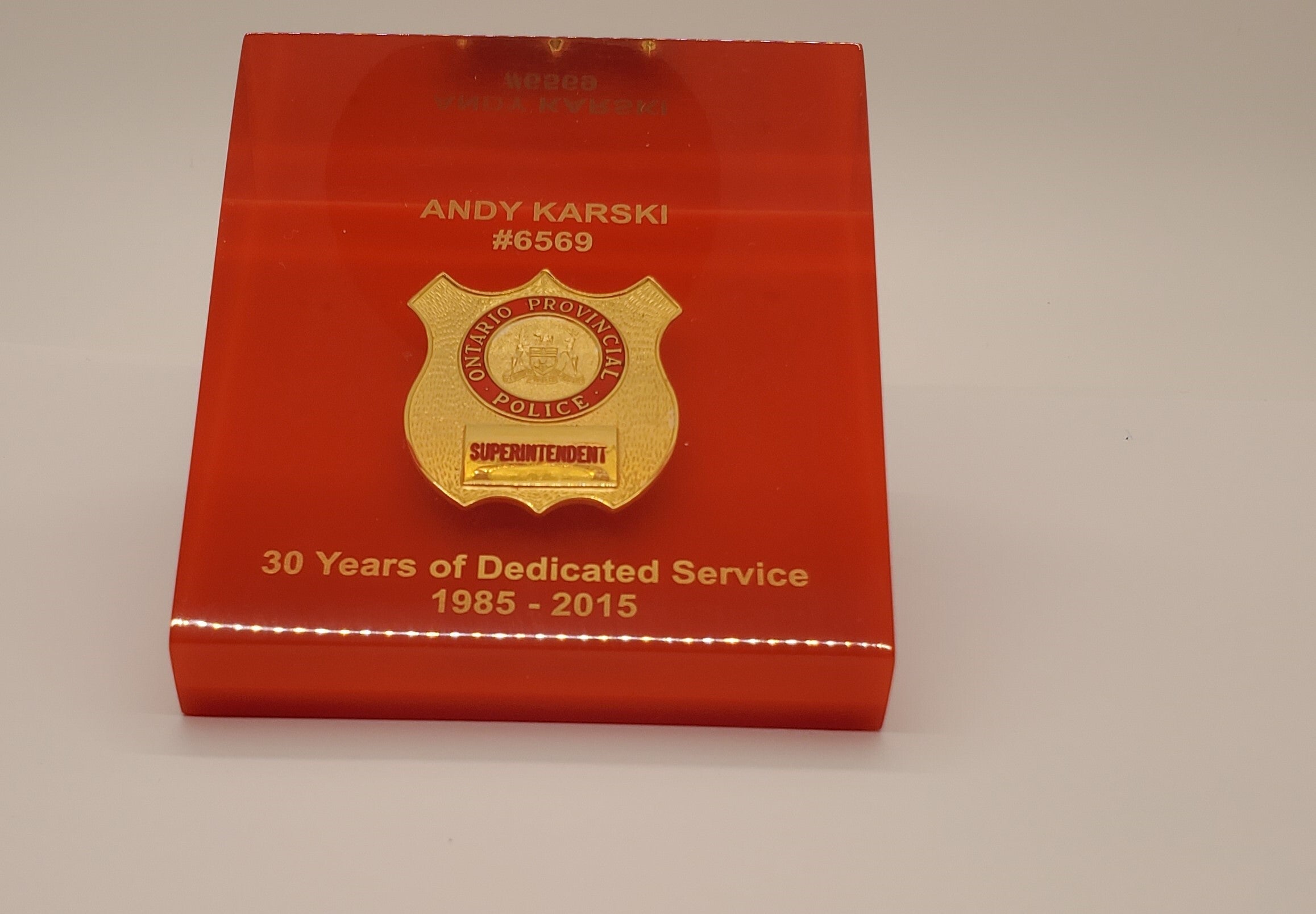 Badge Encasement Wedge Style OPP Shop