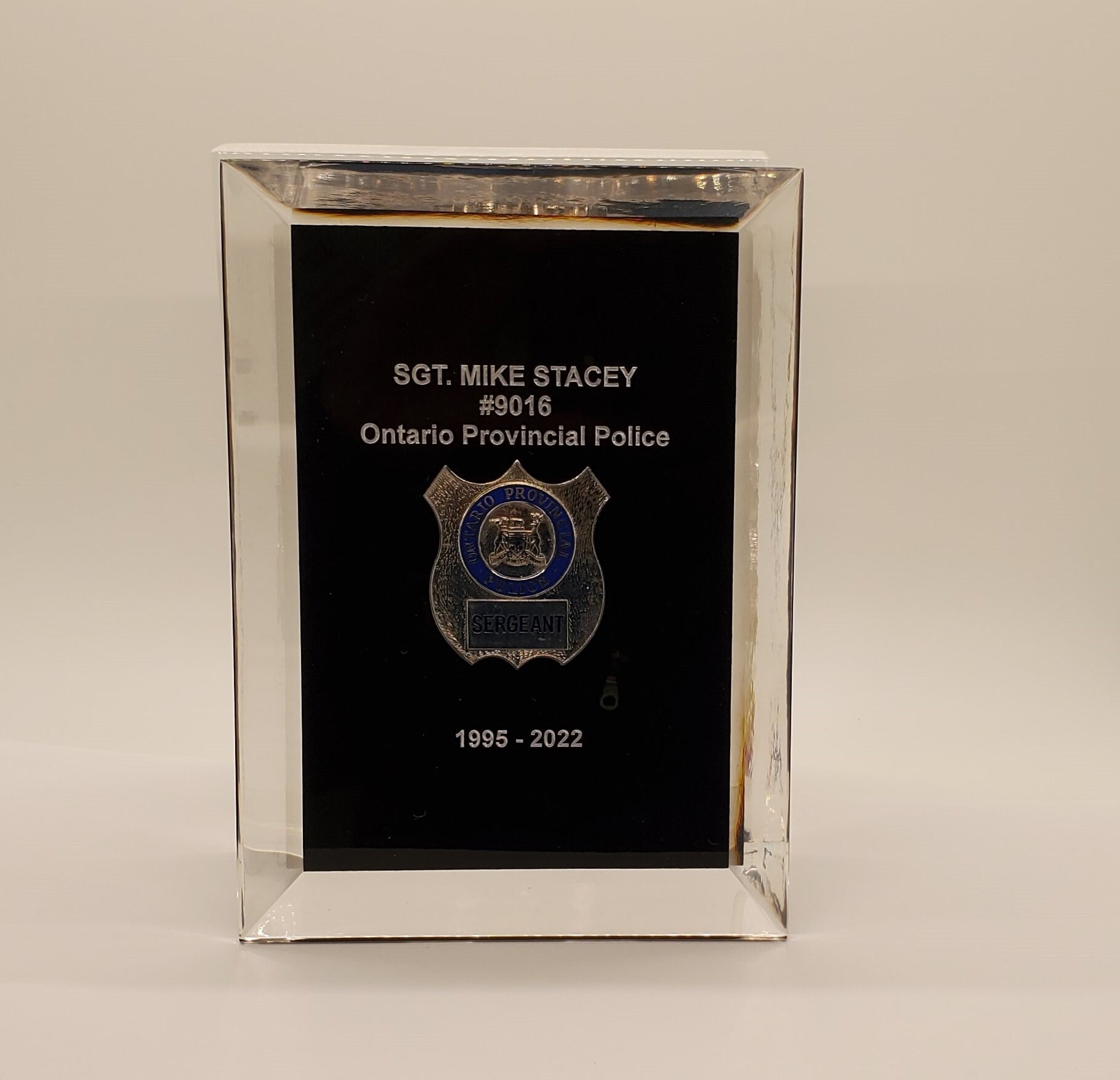 Badge Encasement Plaque Style OPP Shop